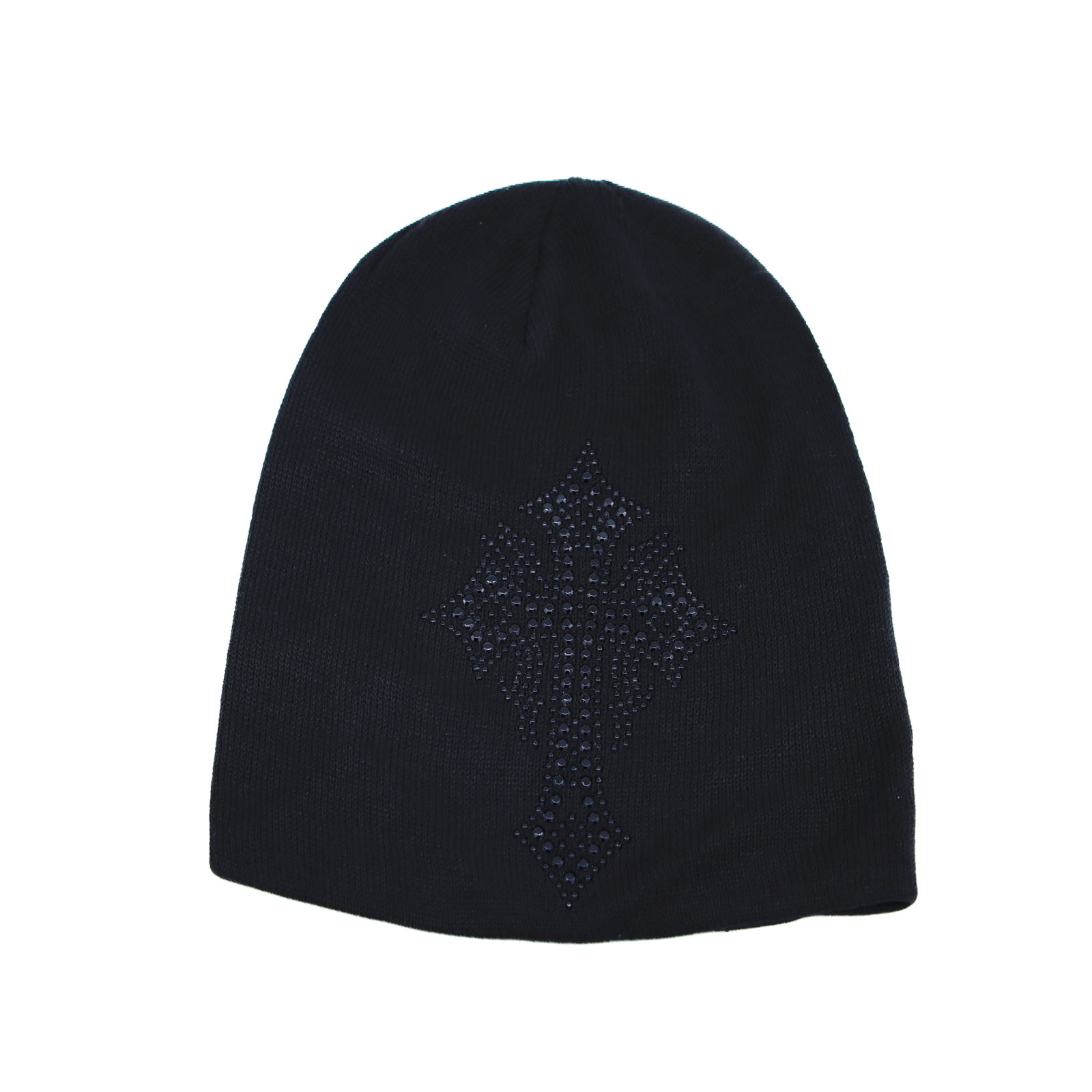 WITHMOONS Cross Rhinestone Knitted 
