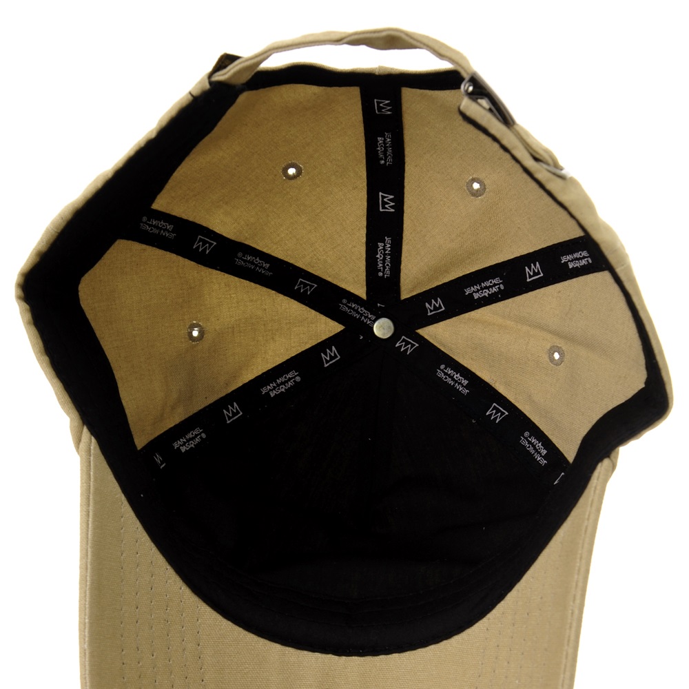 black and white striped umbrella with base