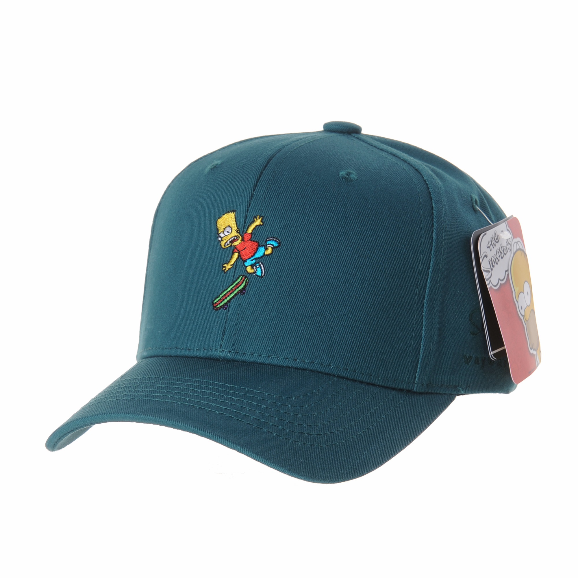 Bart-Simpson Flat-Brimmed Baseball Cap Trucker Hat