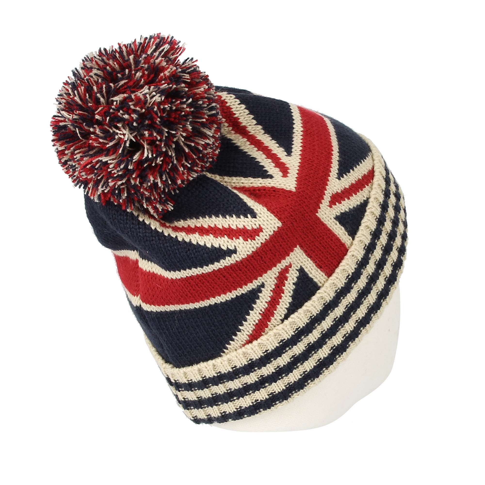 Canada Flag Union Jack Pom Beanie Hat 