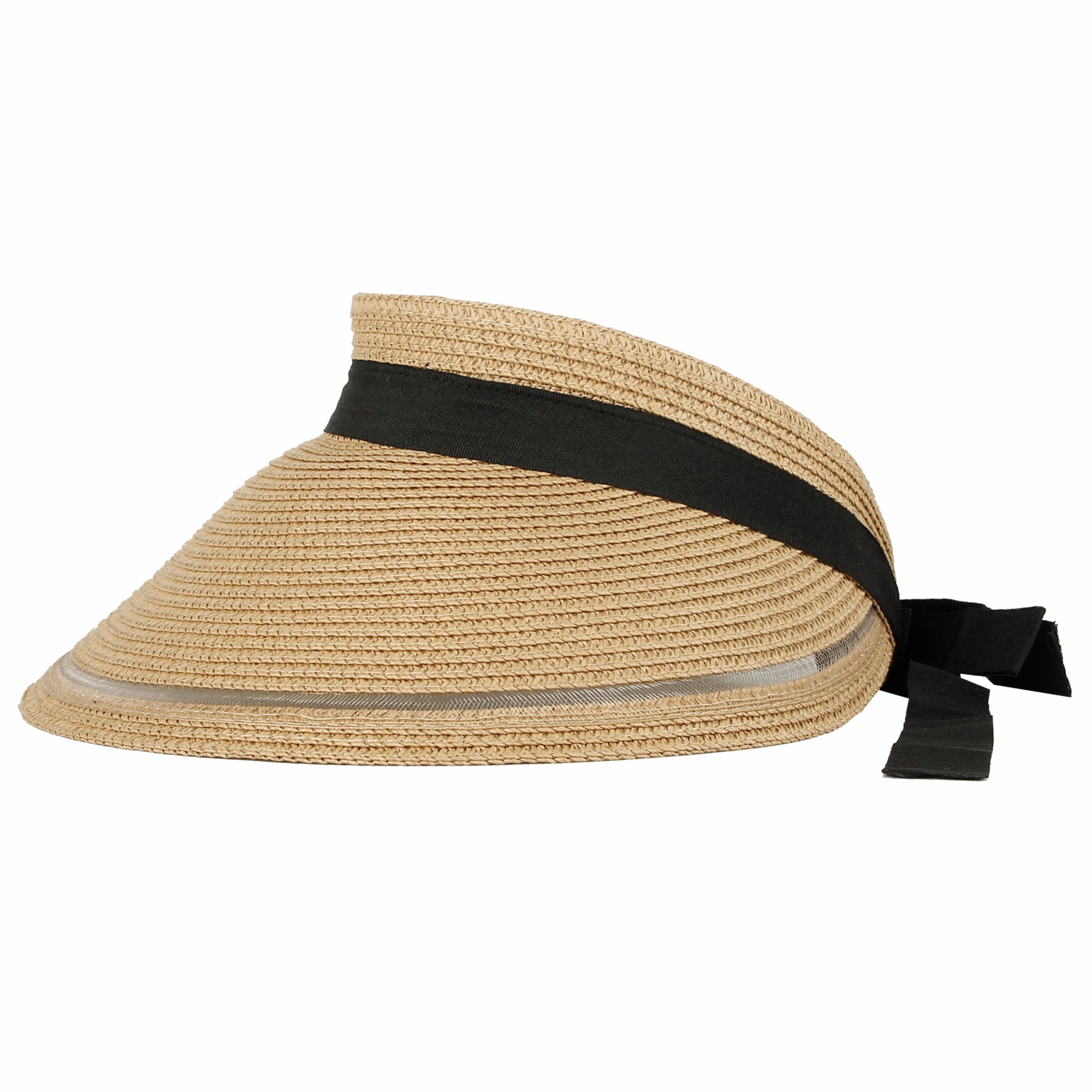 WITHMOONS Womens Wide Brim Packable Sun Visor Summer Beach Hat SLV1280 ...